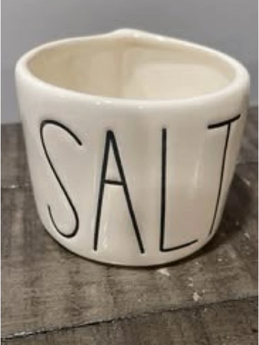 Rae Dunn OG Salt & Pepper Cellars. Original Tall Black Lettering